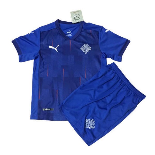 Camiseta Islandia 1ª Niño 2020 Azul